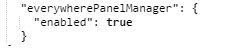 Everywhere Panel Manager Feature Toggle