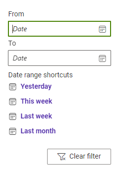 Reach Date Dropdown